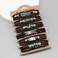 Pulsera Manillas Brazalete Cuero Genuino Skull Biker Hombre - Miniatura 17