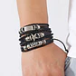 Pulsera Manillas Brazalete Cuero Genuino Skull Biker Hombre - Miniatura 20