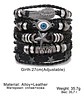 Pulsera Manillas Brazalete Cuero Genuino Skull Biker Hombre - Miniatura 27