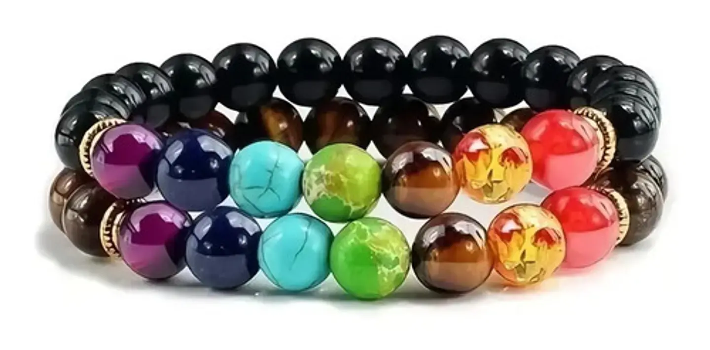 2 Unds Pulsera Manilla Piedras Naturales Chakra Hombre Mujer 6
