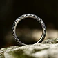 Anillo Argolla Escamas Dragon Color Plata De Acero Hombre - Miniatura 7