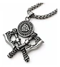 Collar Vikingo En Acero Para Hombre Dije Valknut - Miniatura 1