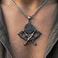 Collar Vikingo En Acero Para Hombre Dije Valknut - Miniatura 2