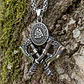 Collar Vikingo En Acero Para Hombre Dije Valknut - Miniatura 7
