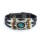 Pulsera Manilla Cuero Zodiacal Signo Zodiaco Hombre Y Mujer - Miniatura 4