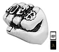 Anillo Puño Gótico Cráneo Calavera Acero Color Plata Hombre - Miniatura 1