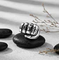 Anillo Puño Gótico Cráneo Calavera Acero Color Plata Hombre - Miniatura 5