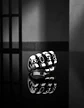 Anillo Puño Gótico Cráneo Calavera Acero Color Plata Hombre - Miniatura 9