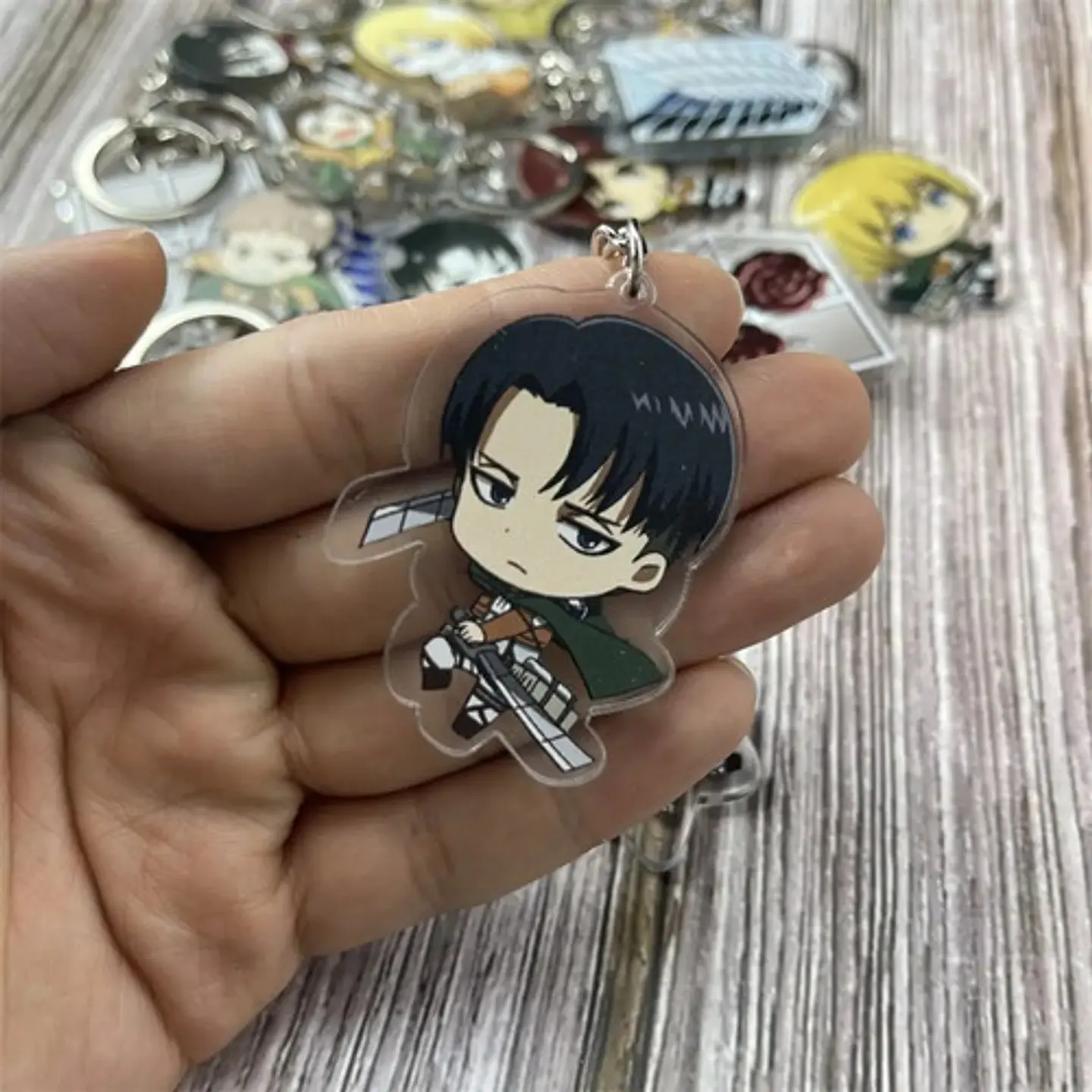 Llavero Figura Anime Attack On Titan Shingeki Hombre Y Mujer 5