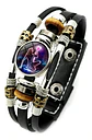 Pulsera Manilla De Cuero Signo Zodiaco Zodiacal Hombre Mujer - Miniatura 6