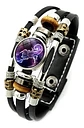 Pulsera Manilla De Cuero Signo Zodiaco Zodiacal Hombre Mujer - Miniatura 25