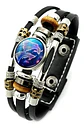 Pulsera Manilla De Cuero Signo Zodiaco Zodiacal Hombre Mujer - Miniatura 39