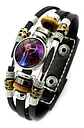 Pulsera Manilla De Cuero Signo Zodiaco Zodiacal Hombre Mujer - Miniatura 44