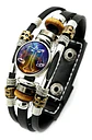 Pulsera Manilla De Cuero Signo Zodiaco Zodiacal Hombre Mujer - Miniatura 53