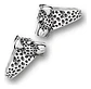 Anillo Cabeza Leopardo Animal Color Plata De Acero Hombre - Miniatura 3