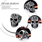 Anillo Para Hombres Forma De Cráneo Calavera Mason De Acero - Miniatura 4
