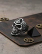 Anillo Para Hombres Forma De Cráneo Calavera Mason De Acero - Miniatura 10