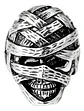 Anillo Cráneo Calavera Momia Acero Color Plata Para Hombre - Miniatura 3