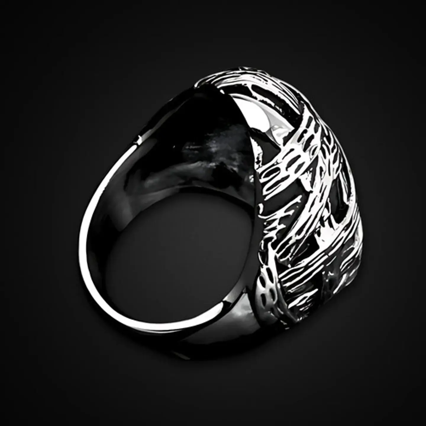 Anillo Cráneo Calavera Momia Acero Color Plata Para Hombre 9