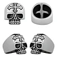 Anillo Cruz Gotico Cráneo Calavera Acero Color Plata Hombre - Miniatura 3
