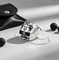 Anillo Cruz Gotico Cráneo Calavera Acero Color Plata Hombre - Miniatura 5