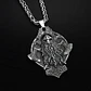 Collar Para Hombre Con Dije Odin Hachas Cuervos Vikingo Thor - Miniatura 7
