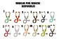 3 Unds Broches Pin Médico Hospital Estetoscopio Hombre Mujer - Miniatura 2