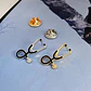 3 Unds Broches Pin Médico Hospital Estetoscopio Hombre Mujer - Miniatura 7