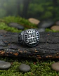 Anillo Color Plata De Acero Eslavo Celta Mano De Dios Hombre - Miniatura 2