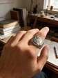 Anillo Color Plata De Acero Eslavo Celta Mano De Dios Hombre - Miniatura 4