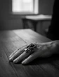 Anillo Acero Inoxidable Color Plata Parca Cráneo Para Hombre - Miniatura 2