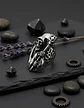 Anillo Acero Inoxidable Color Plata Parca Cráneo Para Hombre - Miniatura 4