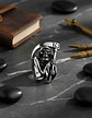 Anillo Acero Inoxidable Color Plata Parca Cráneo Para Hombre - Miniatura 5
