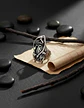 Anillo Acero Inoxidable Color Plata Parca Cráneo Para Hombre - Miniatura 12