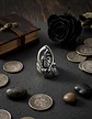 Anillo Acero Inoxidable Color Plata Parca Cráneo Para Hombre - Miniatura 13