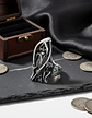Anillo Acero Inoxidable Color Plata Parca Cráneo Para Hombre - Miniatura 14