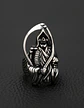 Anillo Acero Inoxidable Color Plata Parca Cráneo Para Hombre - Miniatura 18