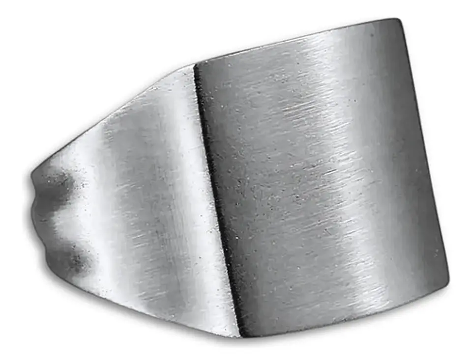 Anillo Color Plata Urbano Acero Inoxidable Industrial Hombre 1