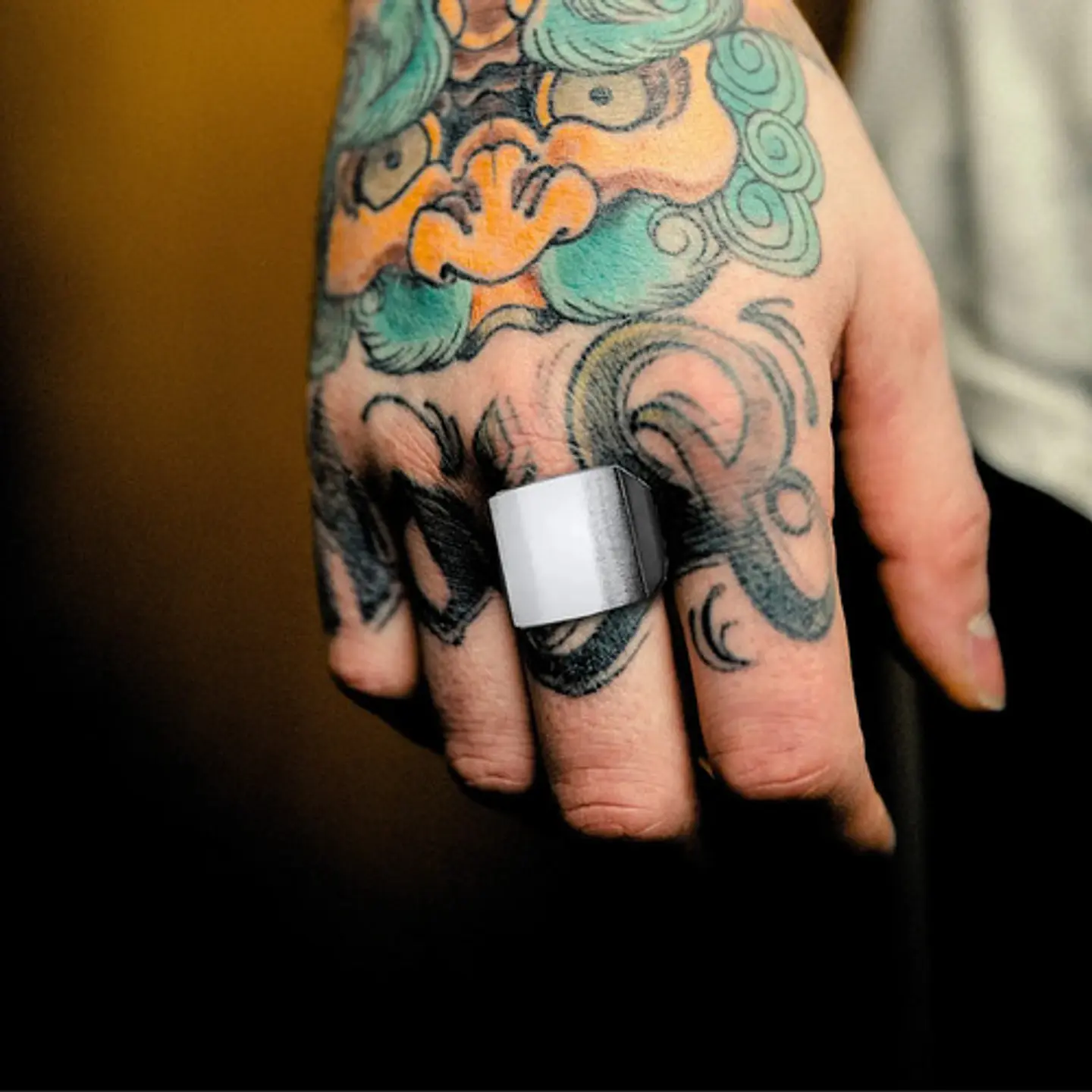Anillo Color Plata Urbano Acero Inoxidable Industrial Hombre 2