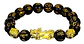 Pulsera Obsidiana Cuentas Color Oro Protección Pixiu Hombre - Miniatura 1