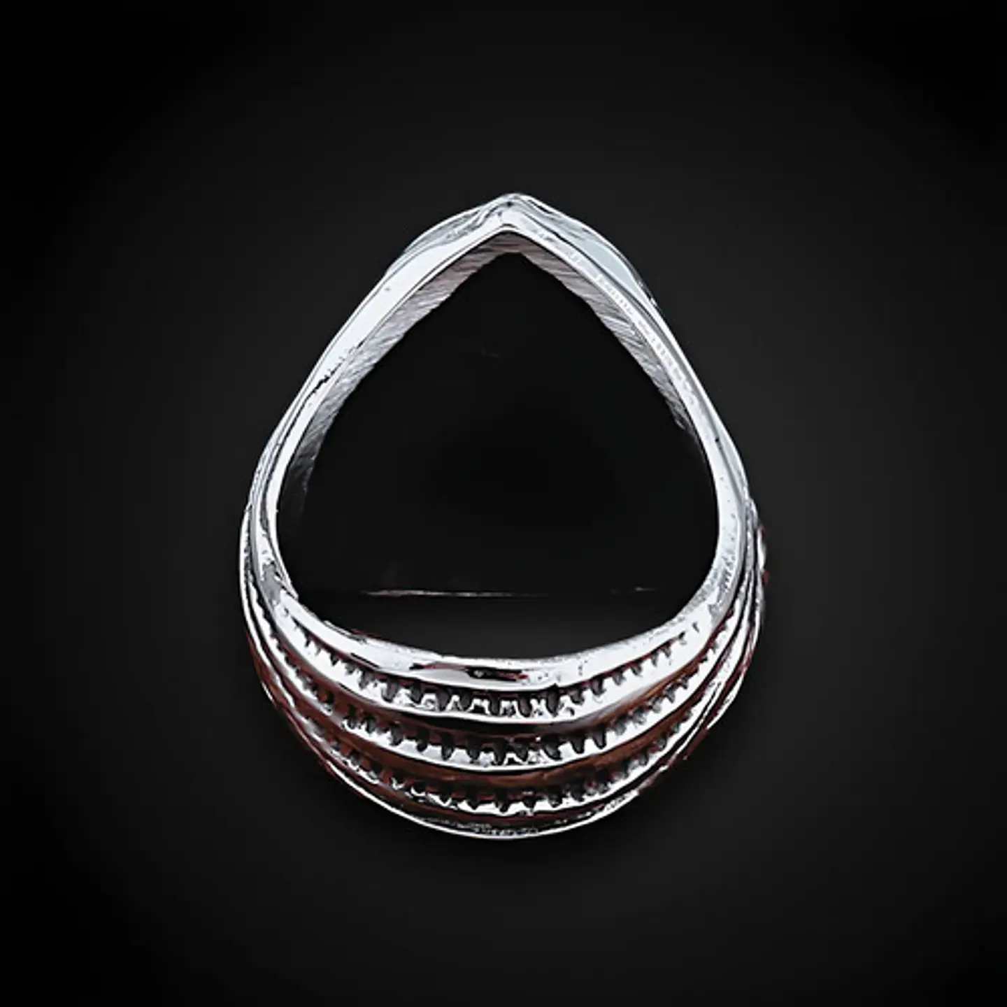 Anillo Cráneo Calavera Rustico Acero Color Plata Para Hombre 10