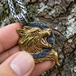 Collar Vikingo En Acero Para Hombre Dije Con Lobo Hati Luna - Miniatura 9