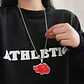 Collar Con Dije Color Plata Nube Roja Naruto Akatsuki Hombre - Miniatura 2