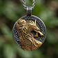 Collar Vikingo Dorado Acero Para Hombre Dije Dragon Drakkar - Miniatura 6