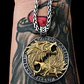 Collar Vikingo En Acero Para Hombre Dije Lobos Fenrir Runas - Miniatura 8