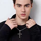 Collar Para Hombres Y Mujeres Con Dije Cruz Cráneo Calavera - Miniatura 10