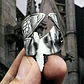Anillo Polilla Cráneo Color Plata De Acero Para Hombre Mujer - Miniatura 4