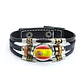 Pulsera Manilla Cuero Equipos De Futbol Mundial Para Hombre - Miniatura 3