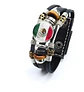 Pulsera Manilla Cuero Equipos De Futbol Mundial Para Hombre - Miniatura 4