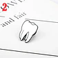 Broche Pin Insignia Odontologo Diente Muelas Hombre Y Mujer - Miniatura 2